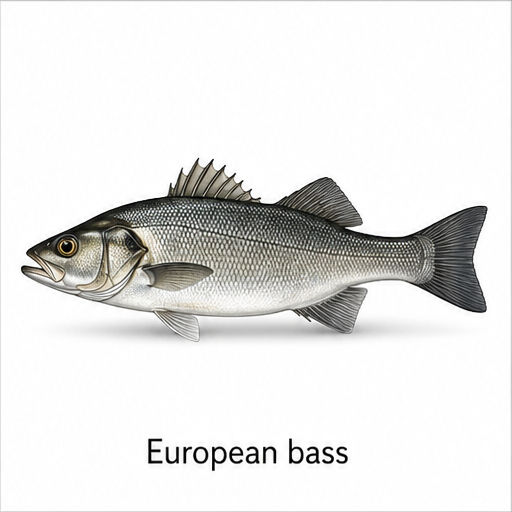 Species identification image for European bass